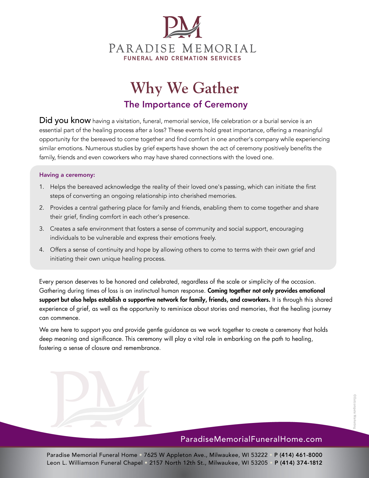 Importance of Ceremony